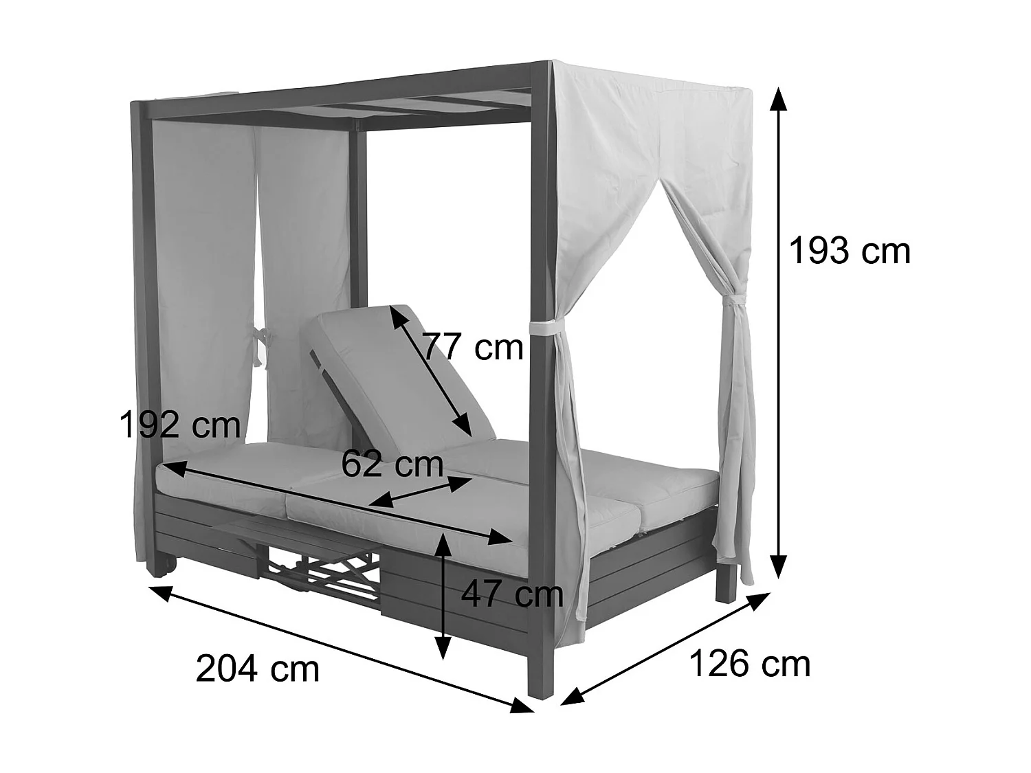 Lounge-Gartenliege MCW-O18