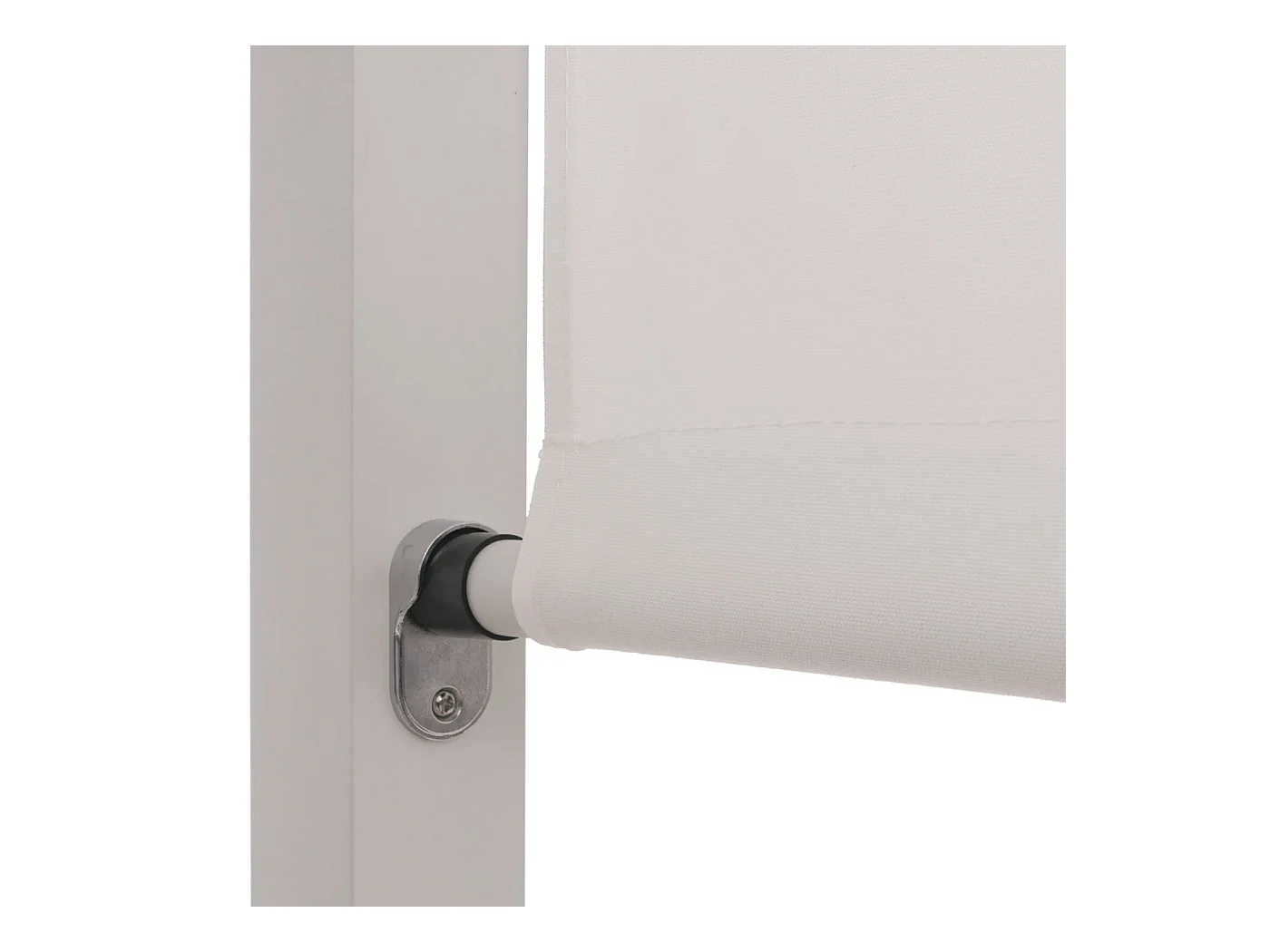 Lettino doppio reclinabile da esterno con parasole MCW-M63b XL Bali 200x200x200cm alluminio tessuto bianco avorio