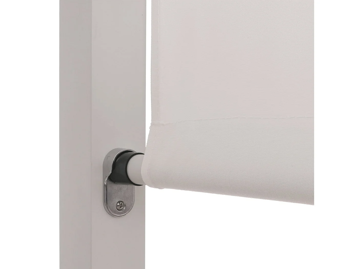 Lounge-Gartenliege MCW-M63b, Weiß Polster creme