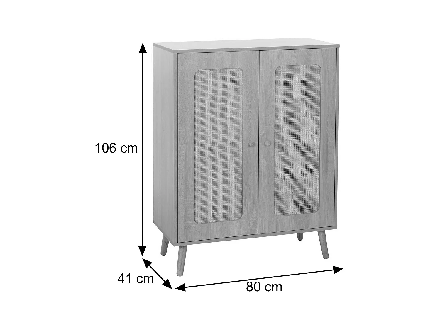 Buffet haut MCW-M38,  blanc