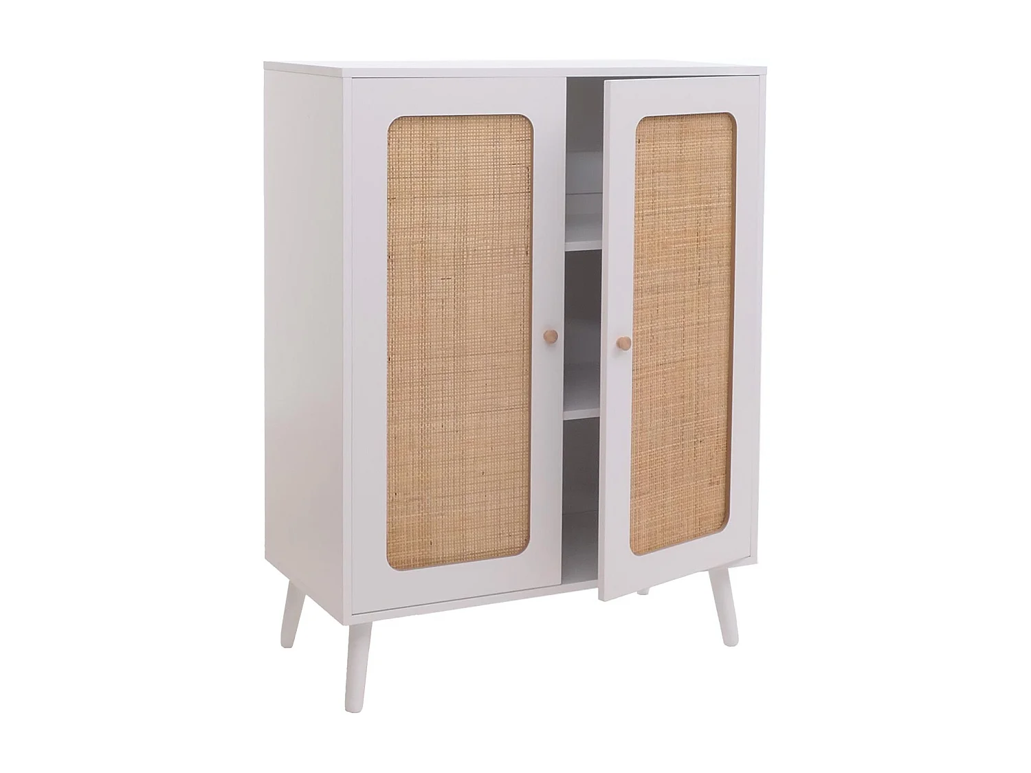 Highboard MCW-M38, Weiß