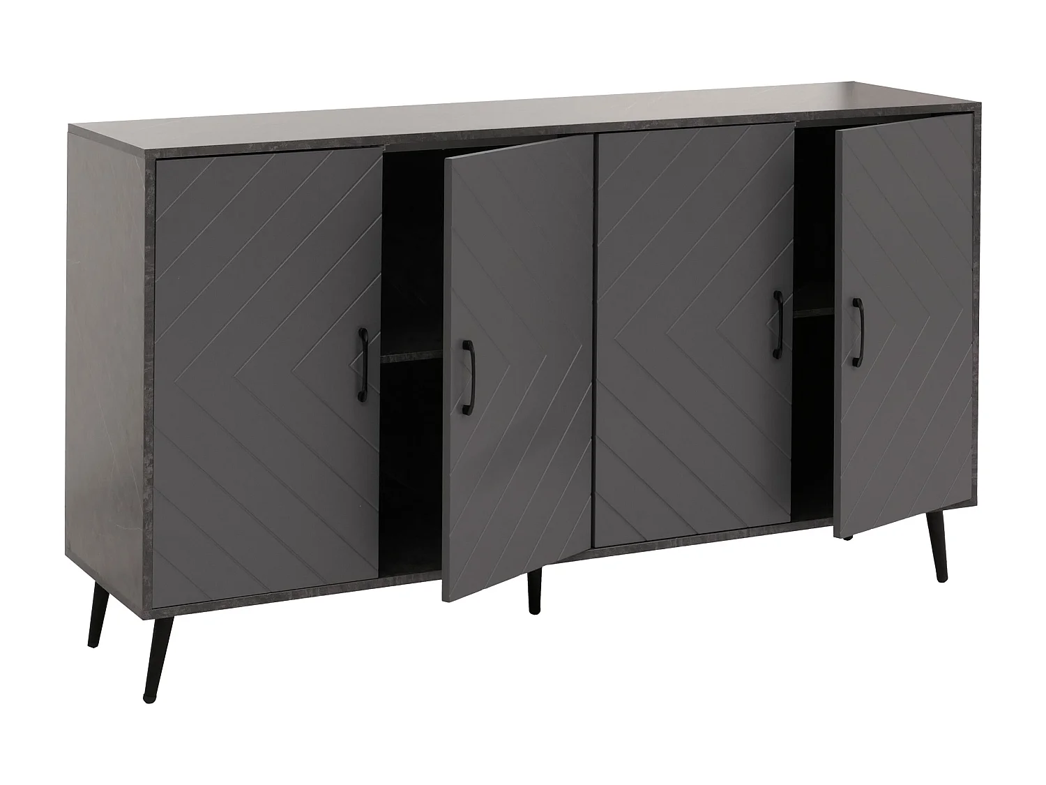 Kredens MCW-N89,  marmurowy wygląd, szary