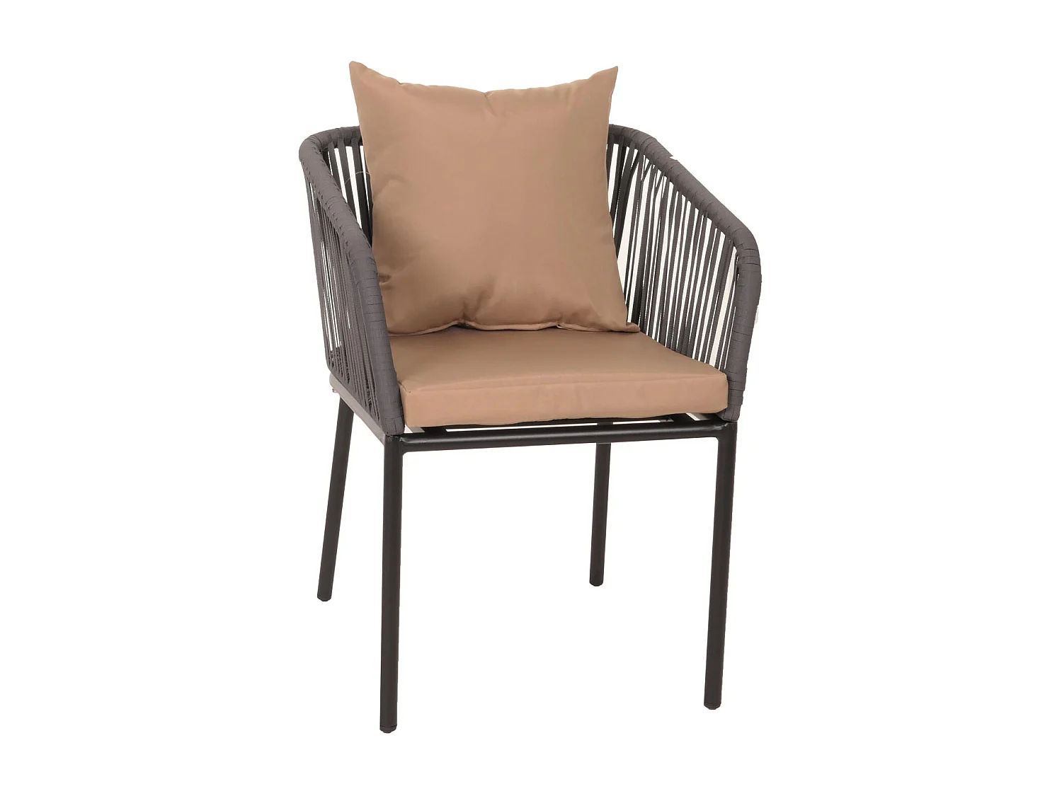 Gartengarnitur MCW-N41 (7-teilig), Anthrazit Kissen taupe