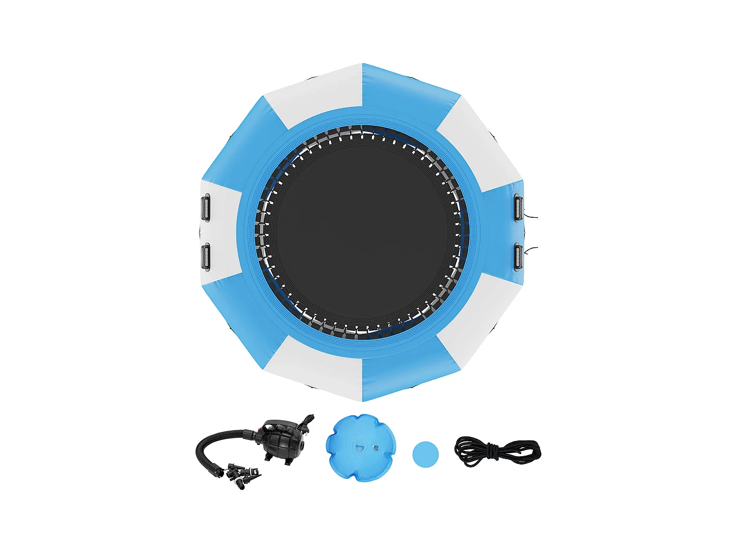 Aufblasbares Wassertrampolin SucceBuy, 310 cm, Schwimmplattform für Schwimmbäder und Seen
