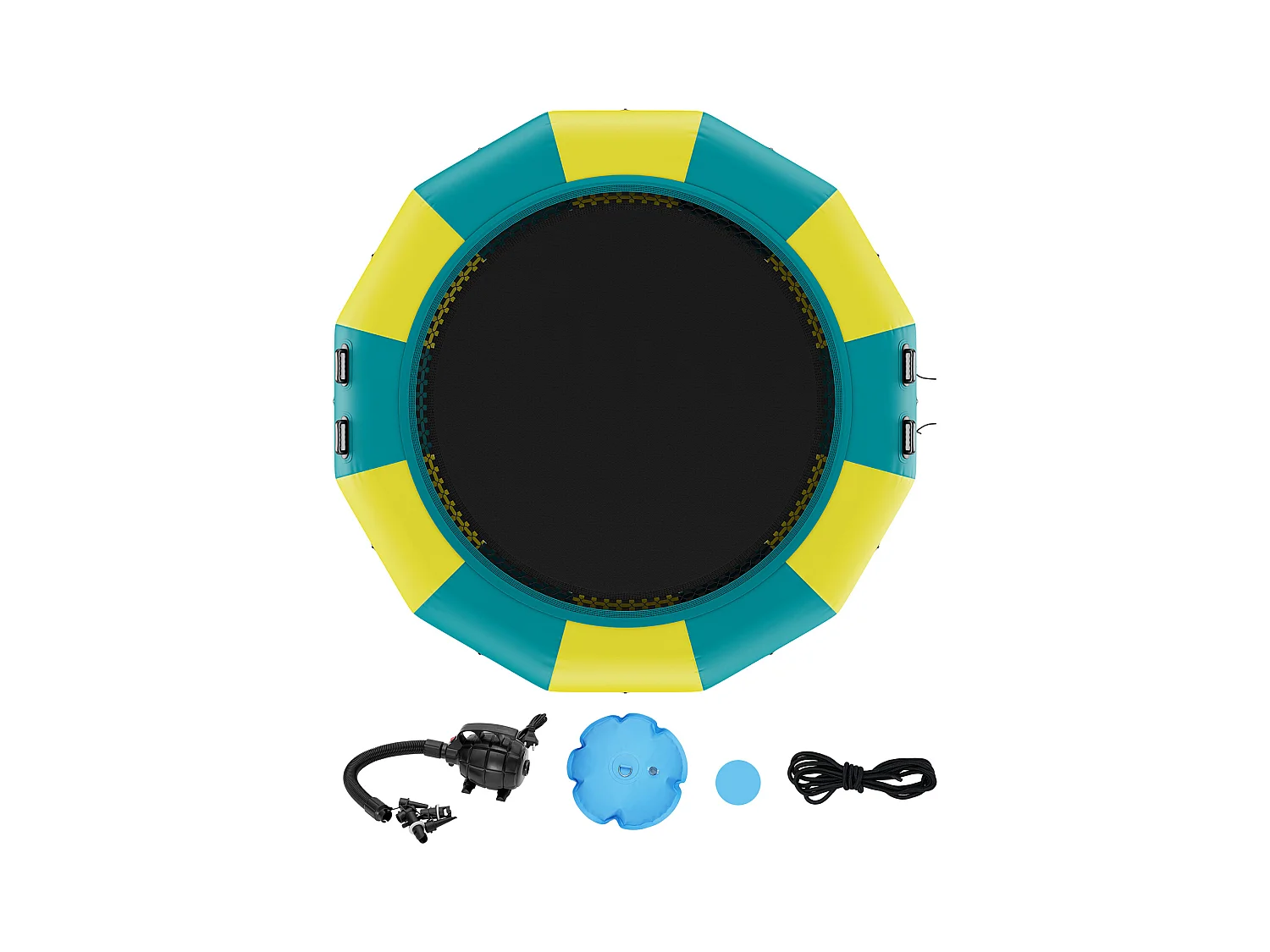 Trampoline Aquatique Gonflable SucceBuy, 415 cm, Plate-forme de Natation pour Piscine et Lac