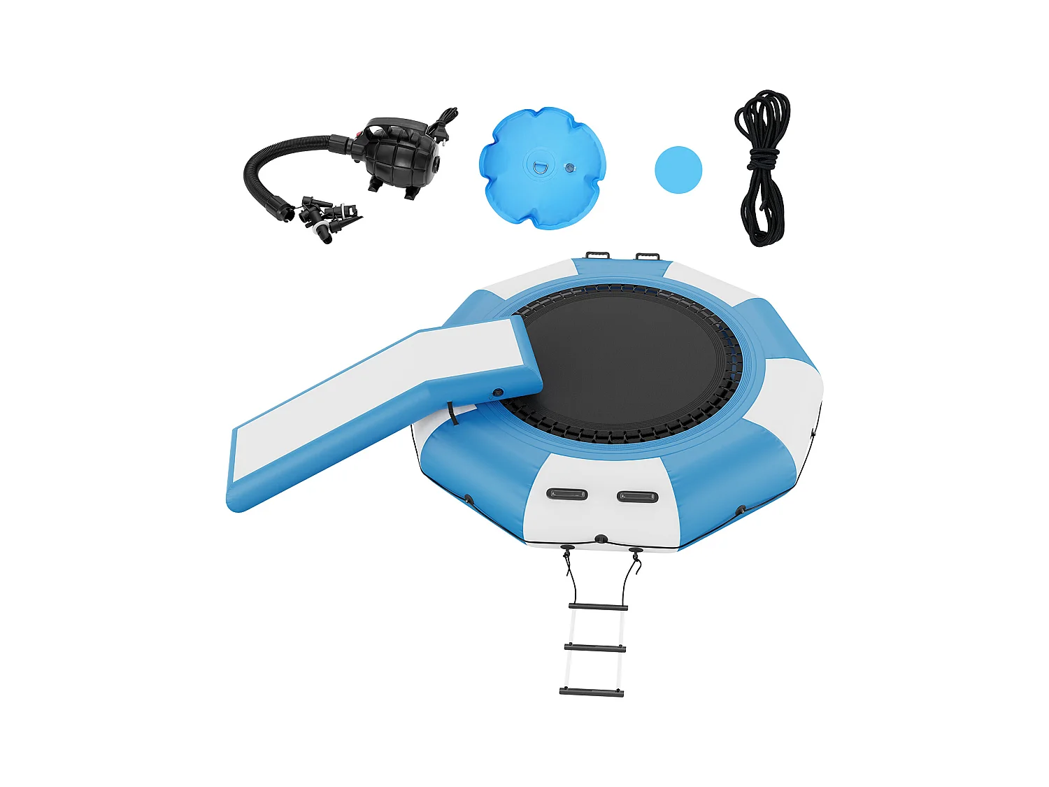 Trampoline Aquatique Gonflable SucceBuy, 310 cm, Plate-forme de Natation pour Piscine et Lac