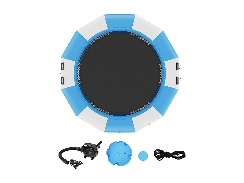 Opblaasbare Watertrampoline SucceBuy, 415 cm, Zwemplatform voor Zwembaden en Meren