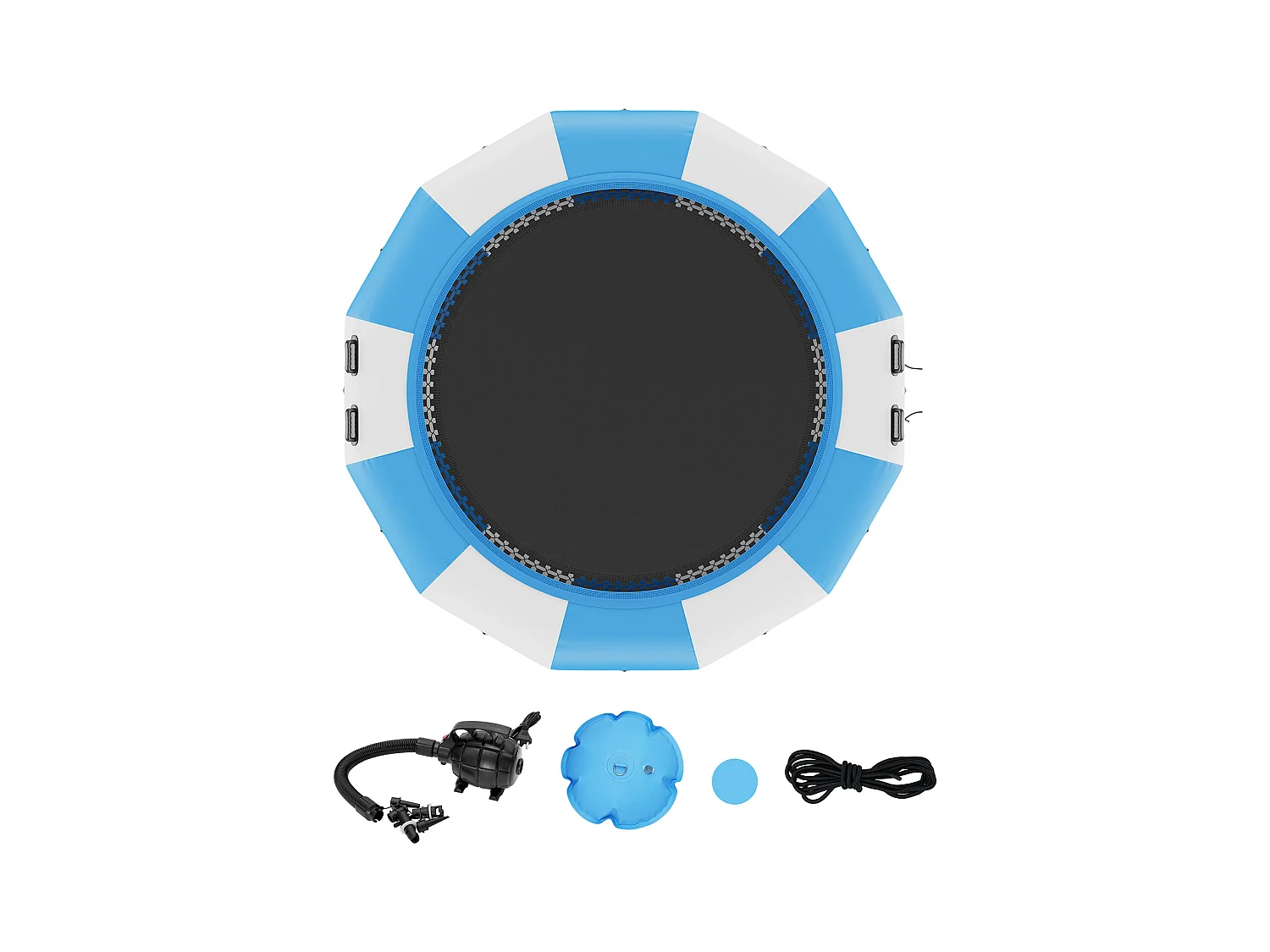 Trampoline Aquatique Gonflable SucceBuy, 415 cm, Plate-forme de Natation pour Piscine et Lac