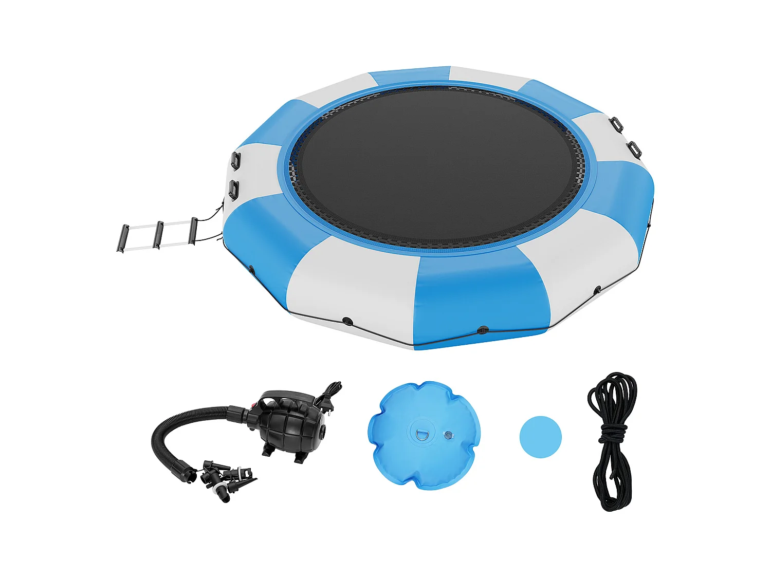 Trampoline Aquatique Gonflable SucceBuy, 415 cm, Plate-forme de Natation pour Piscine et Lac
