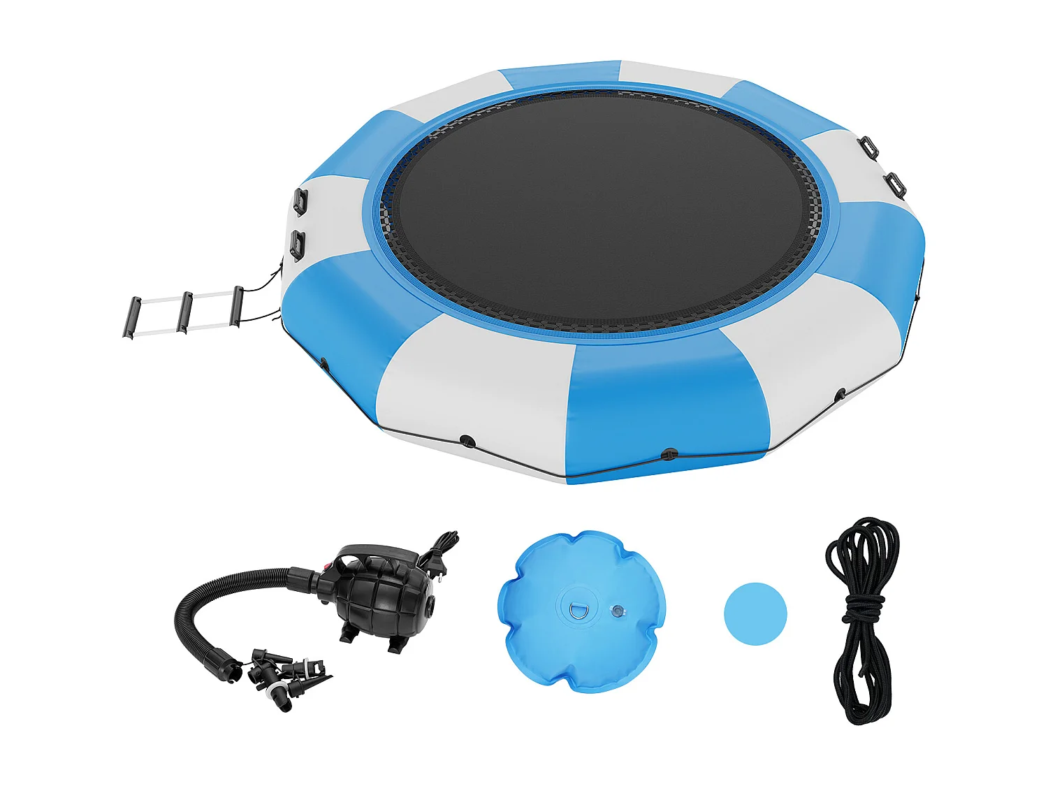 Trampoline Aquatique Gonflable SucceBuy, 415 cm, Plate-forme de Natation pour Piscine et Lac