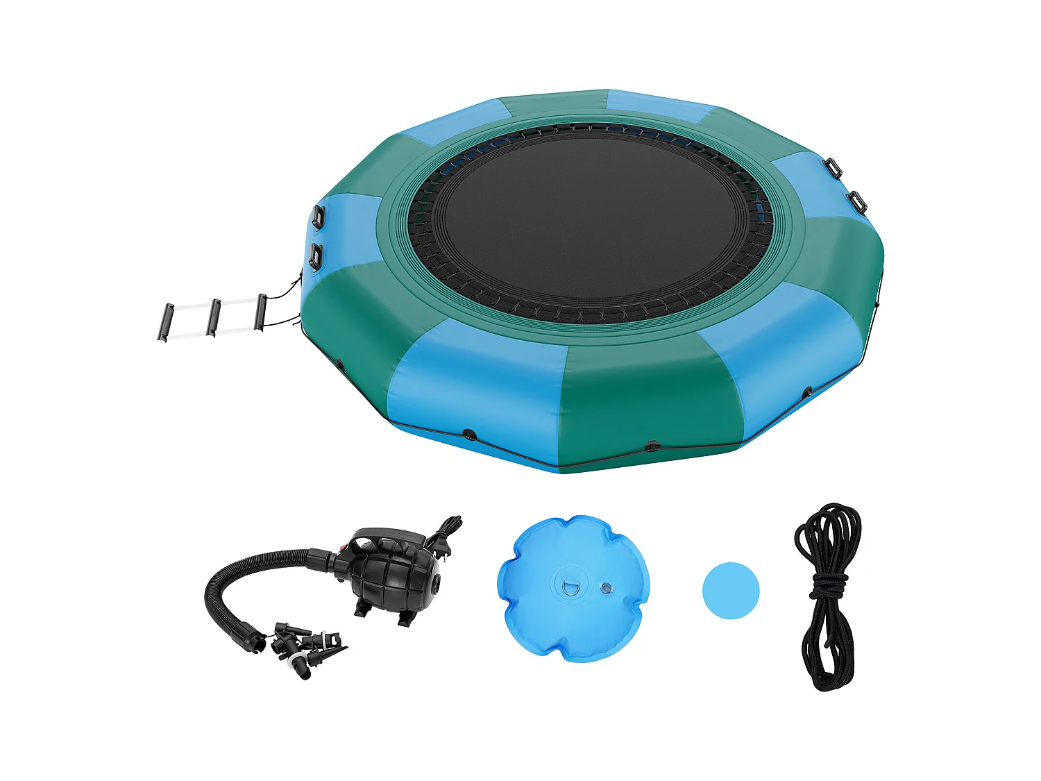 Trampoline Aquatique Gonflable SucceBuy, 367 cm, Plate-forme de Natation pour Piscine et Lac