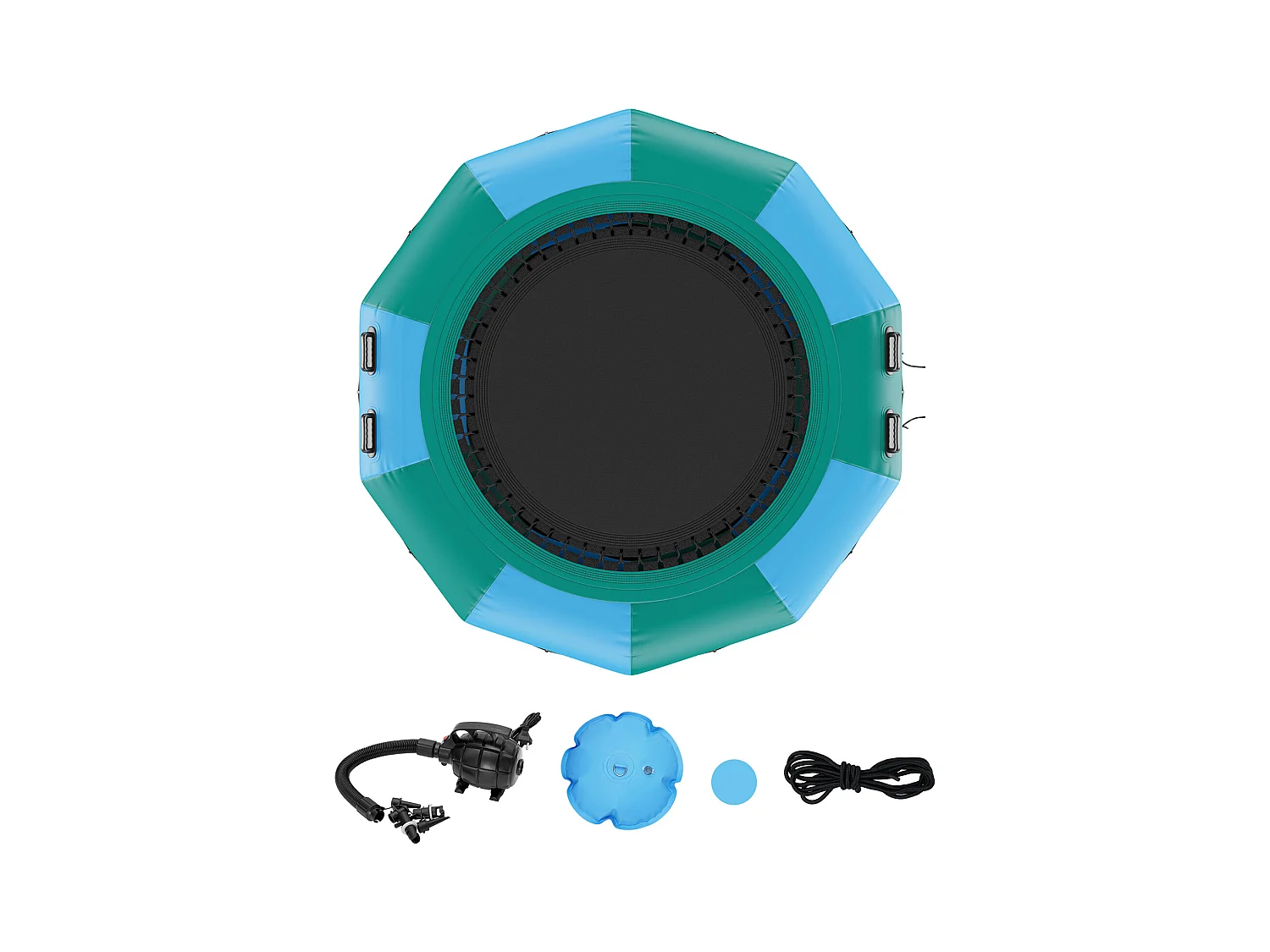 Trampolín Acuático Inflable SucceBuy, 310 cm, Plataforma de Natación para Piscinas y Lagos