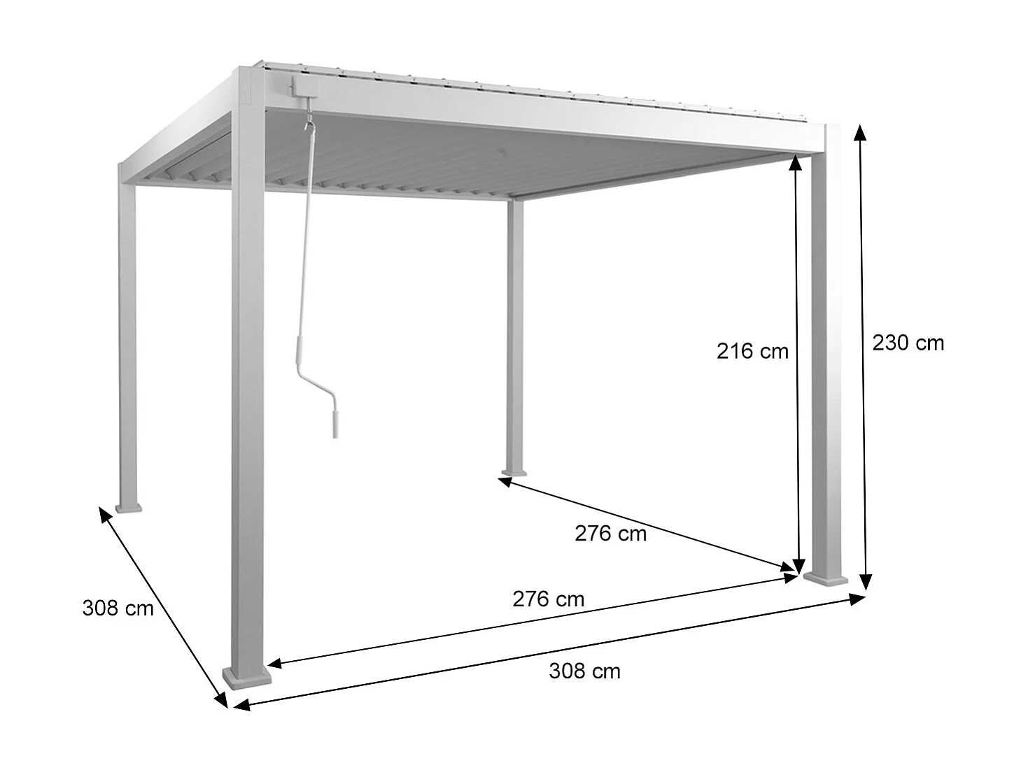 Pergola MCW-N94,  antracyt