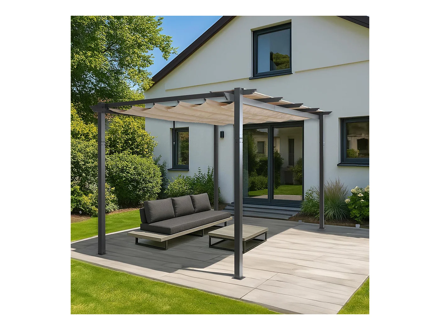 Pergola MCW-N93,  crème-beige
