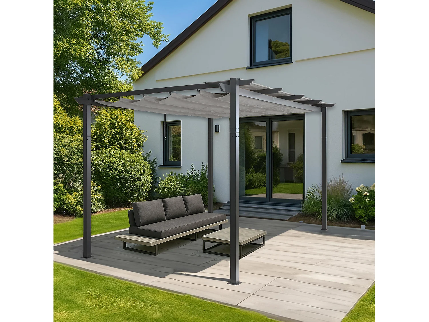 Pergola MCW-N93,  gris