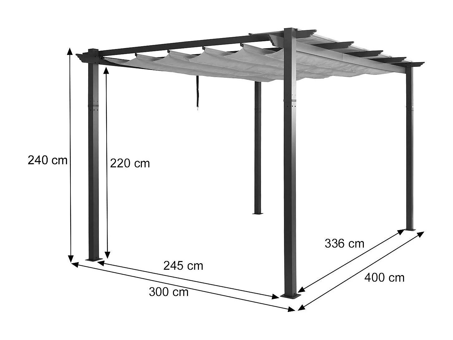Pergola MCW-N93,  vert