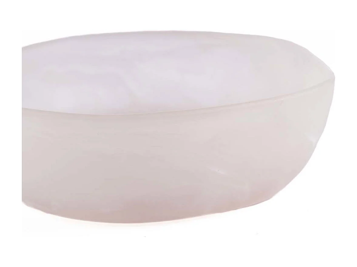 Die Resin Organic Schale - Rosa Weiss - L