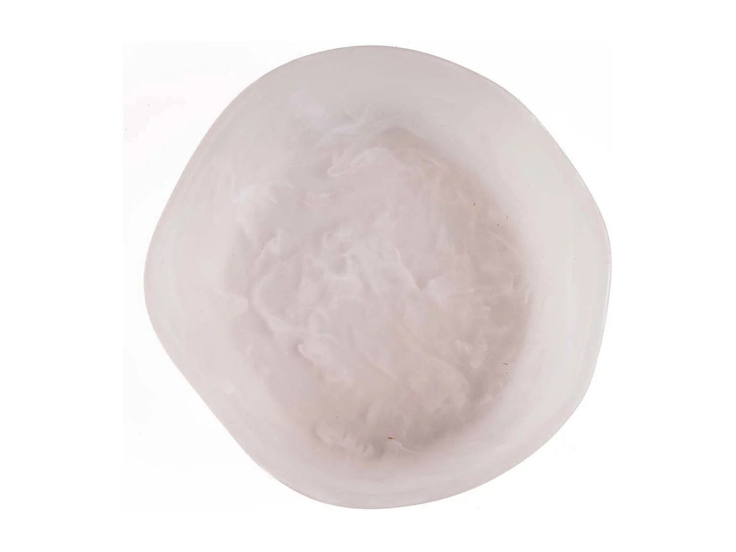 Die Resin Organic Schale - Rosa Weiss - L