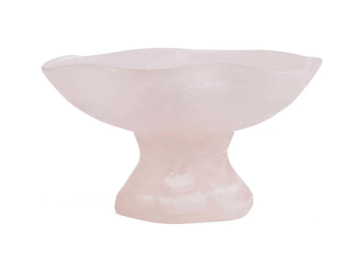 Le Présentoir À Fruits Organique En Résine - Rose Blanc