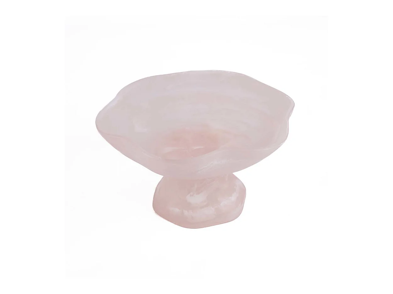 Le Présentoir À Fruits Organique En Résine - Rose Blanc