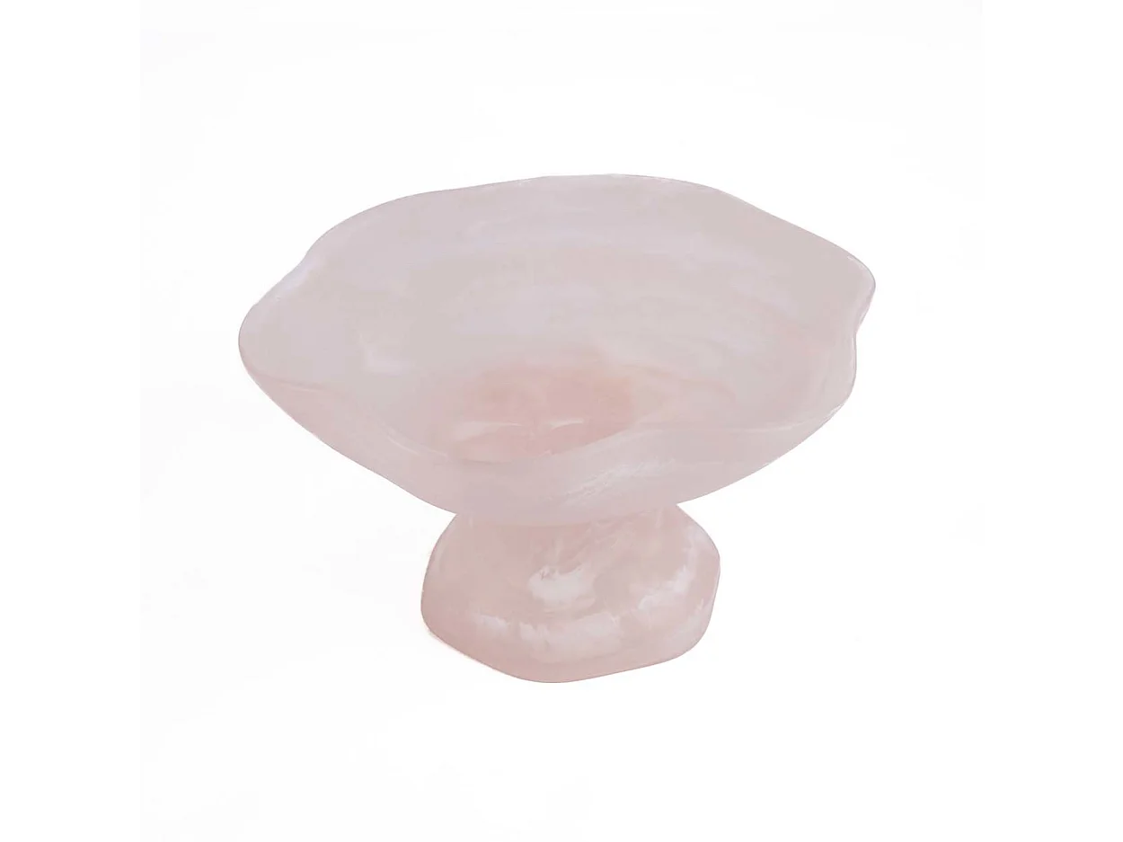 El Soporte De Frutas Orgánico De Resina - Rosa Blanco