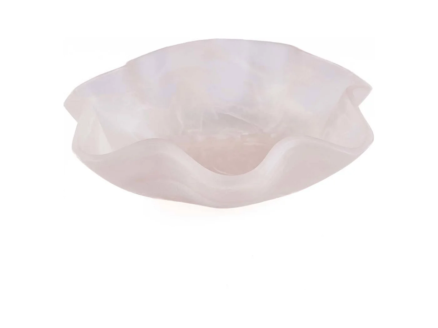 Le Saladier Organique En Résine - Rose Blanc