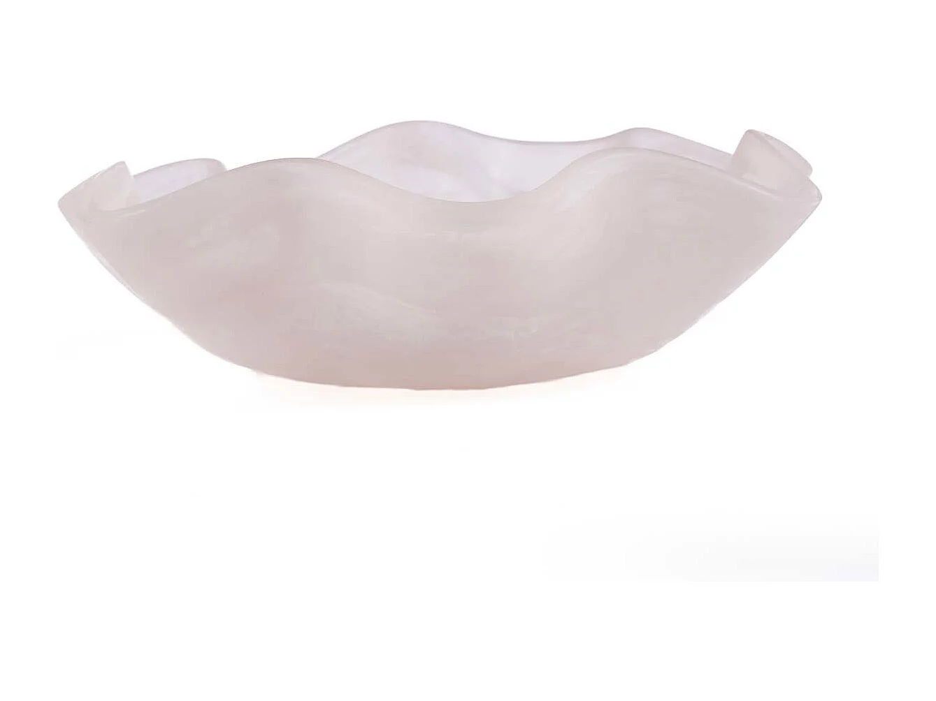 La Ensaladera Orgánica De Resina - Rosa Blanco