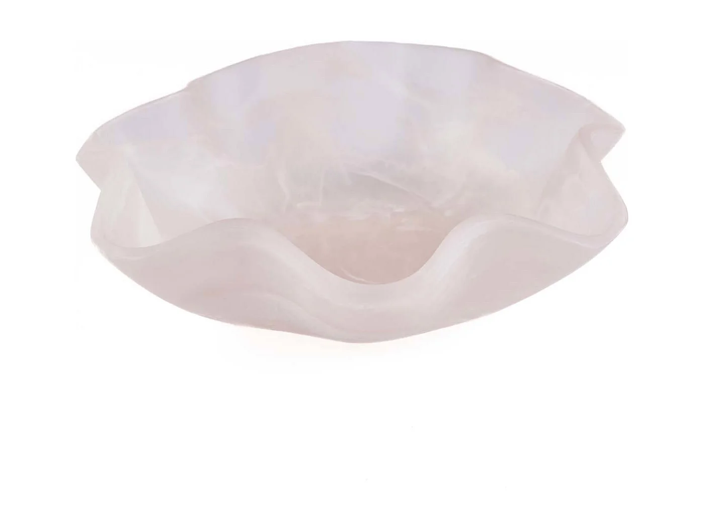 La Ensaladera Orgánica De Resina - Rosa Blanco