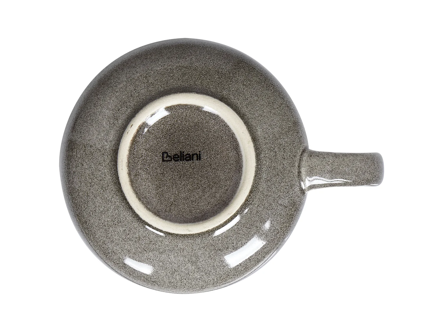 Lot de 8 tasses avec soucoupes COSTMARY Grès Gris