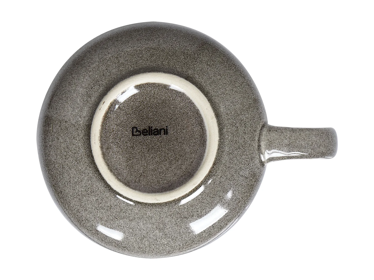 Lot de 8 tasses avec soucoupes COSTMARY Grès Gris