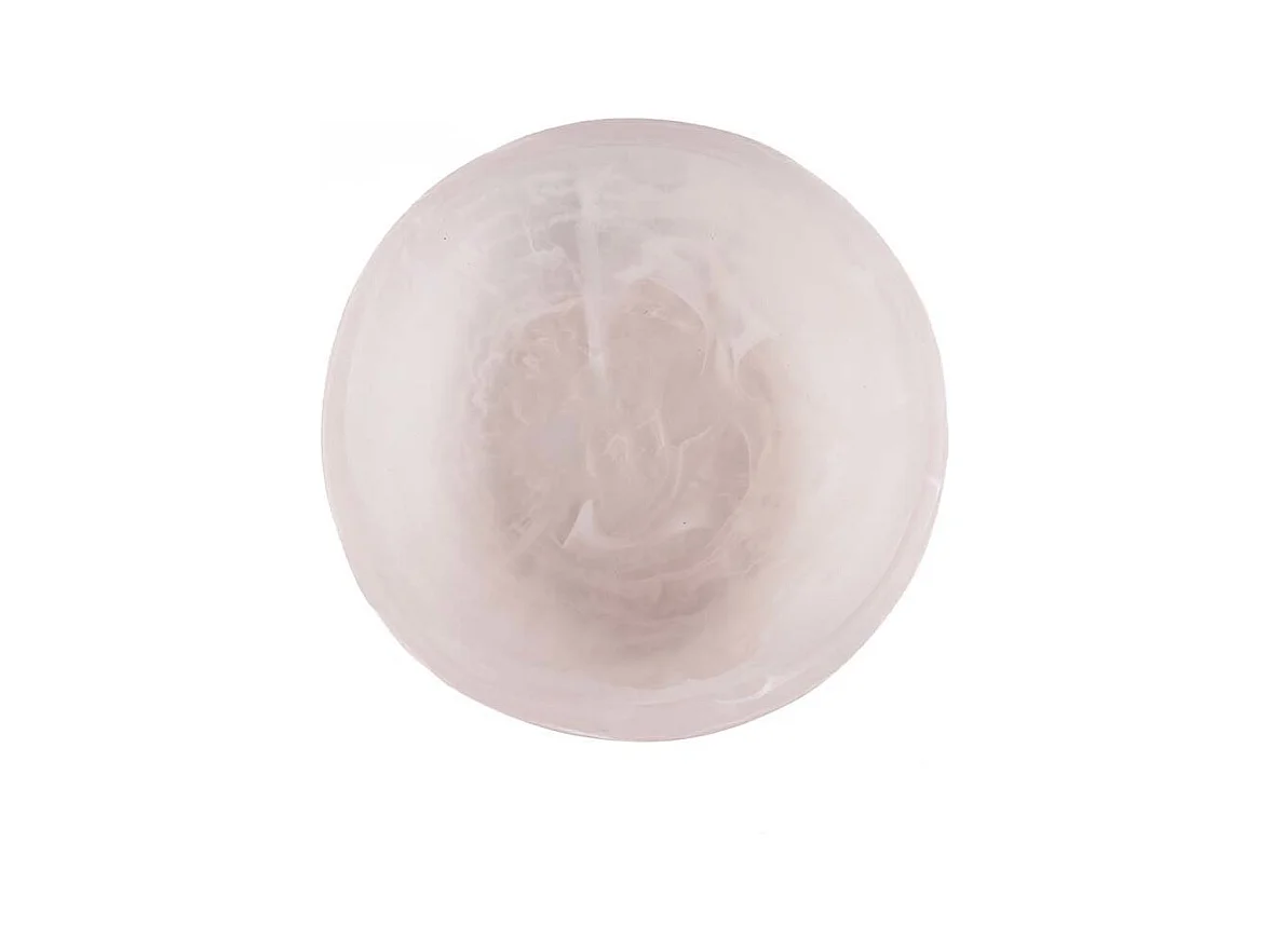 Le Bol Organique En Résine - Rose Blanc - S