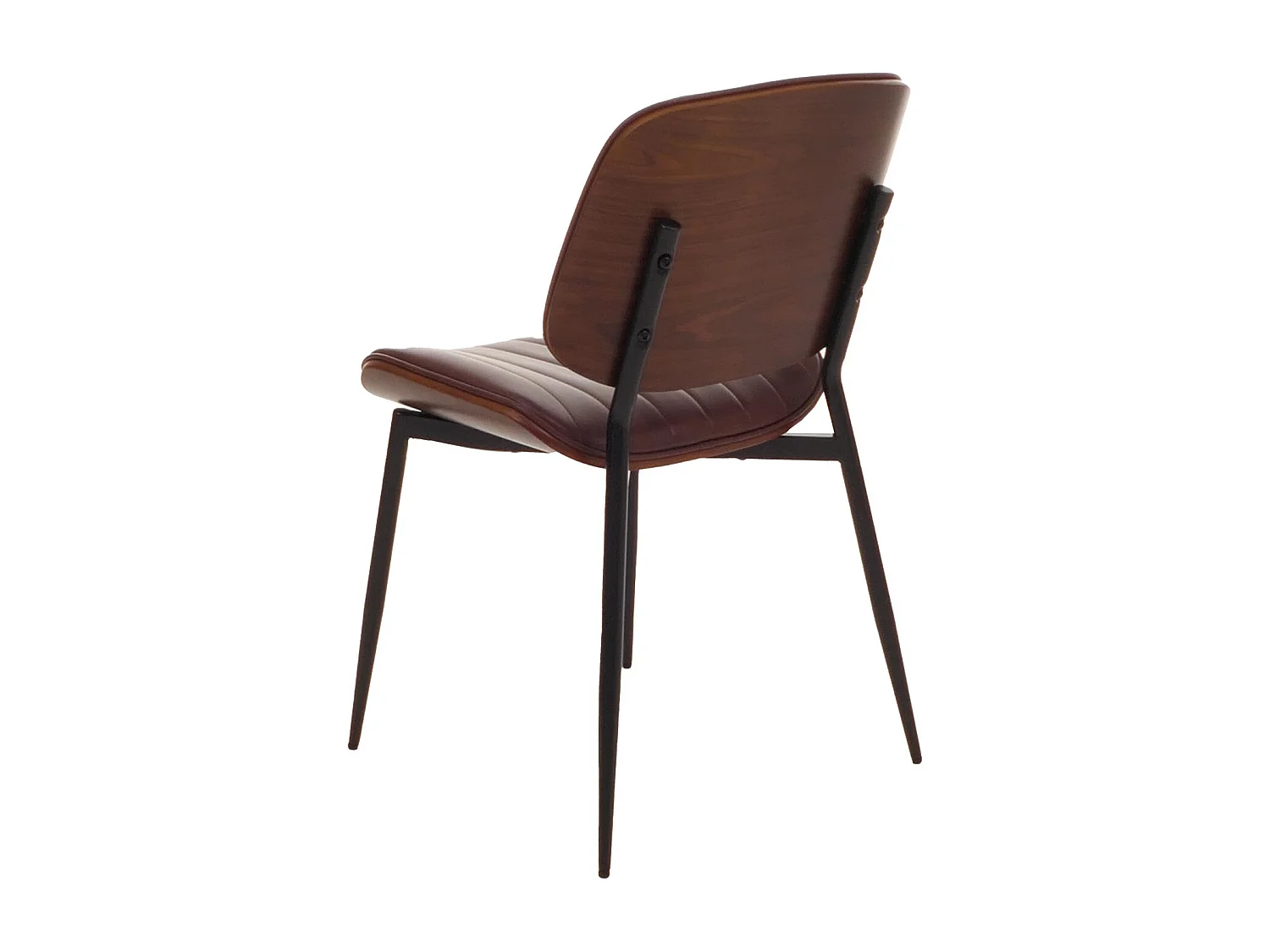 Chaise de salle à manger MCW-O44 (lot de 6),  aspect noyer, marron vintage