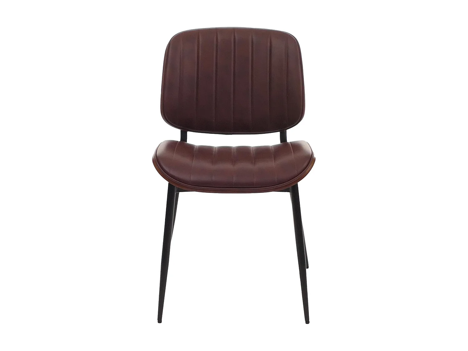 Chaise de salle à manger MCW-O44 (lot de 6),  aspect noyer, brun vintage