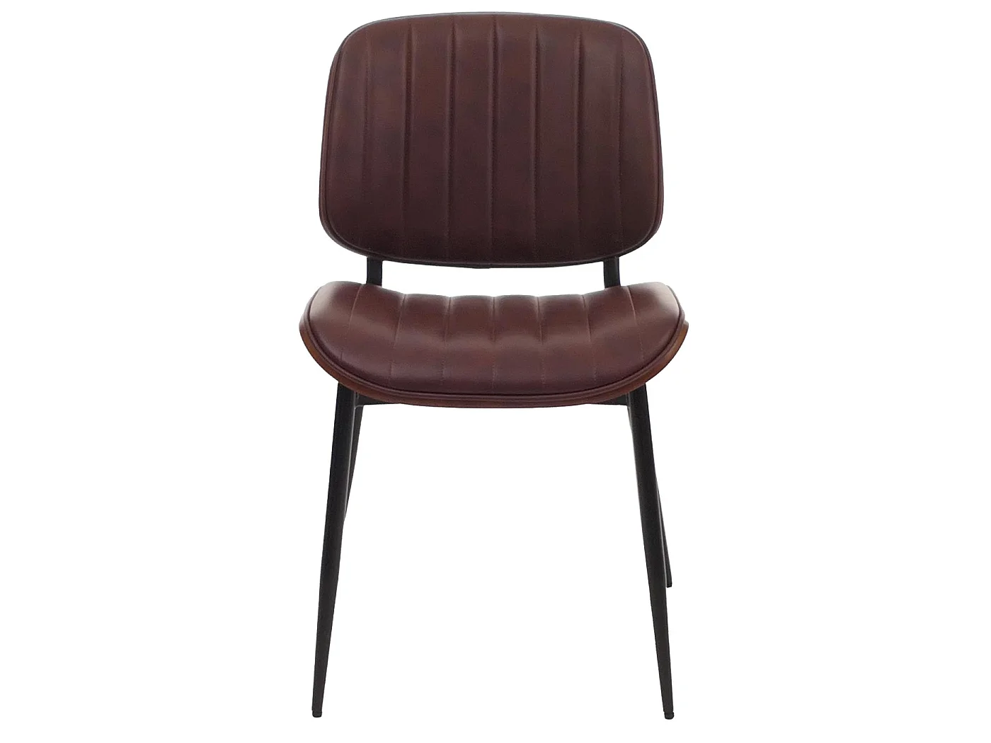 Chaise de salle à manger MCW-O44 (lot de 6),  aspect noyer, brun vintage