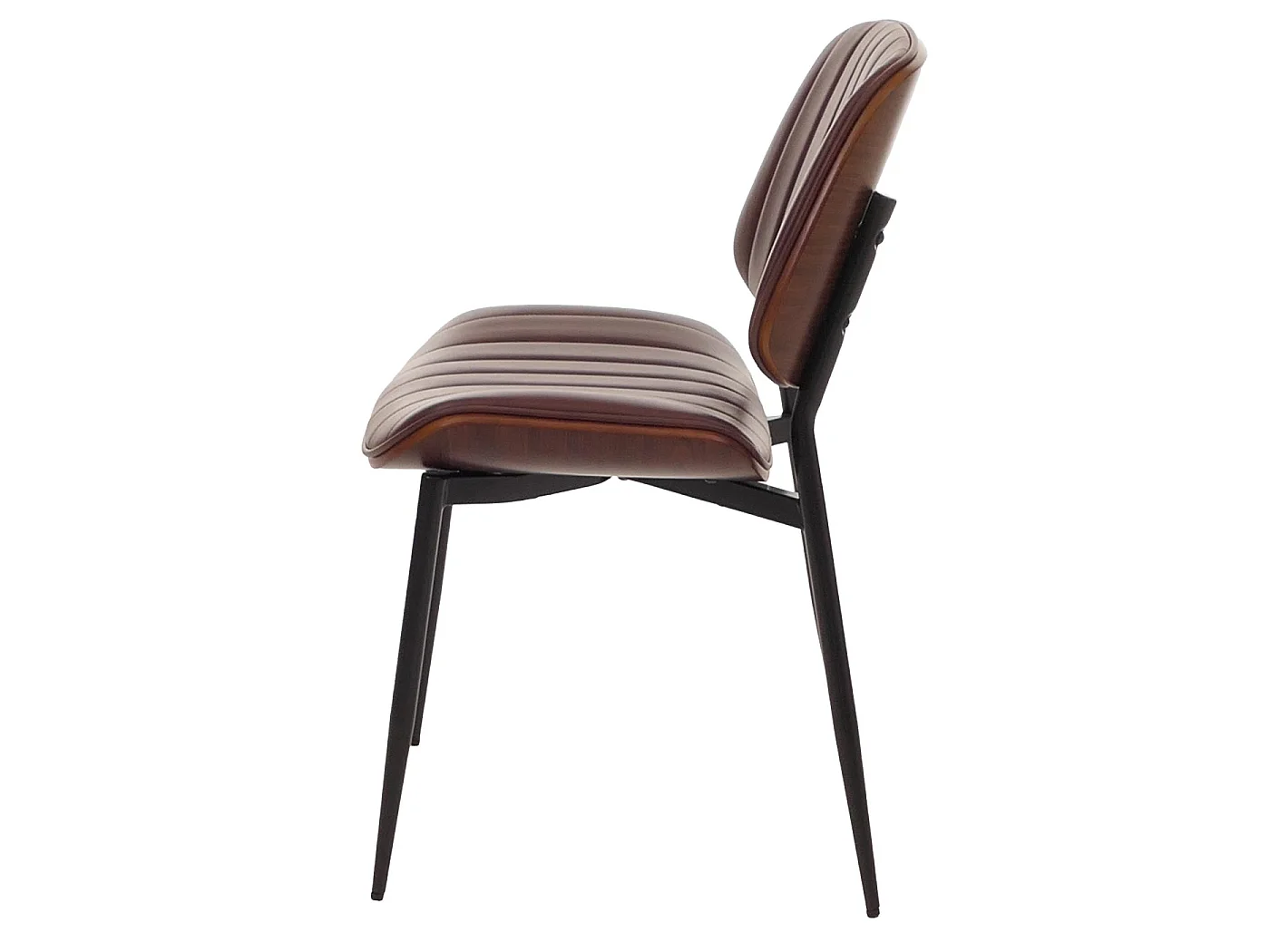 Chaise de salle à manger MCW-O44 (lot de 6),  aspect noyer, brun vintage