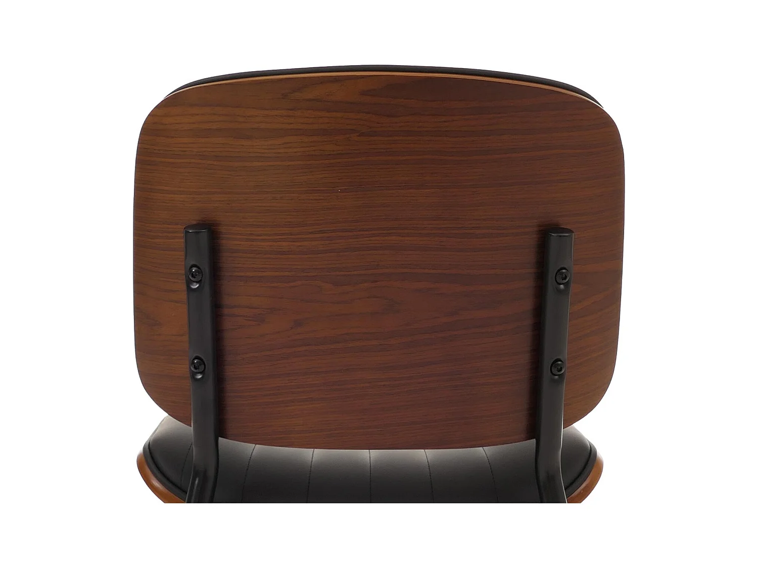 Chaise de salle à manger MCW-O44 (lot de 6),  aspect noyer, noir