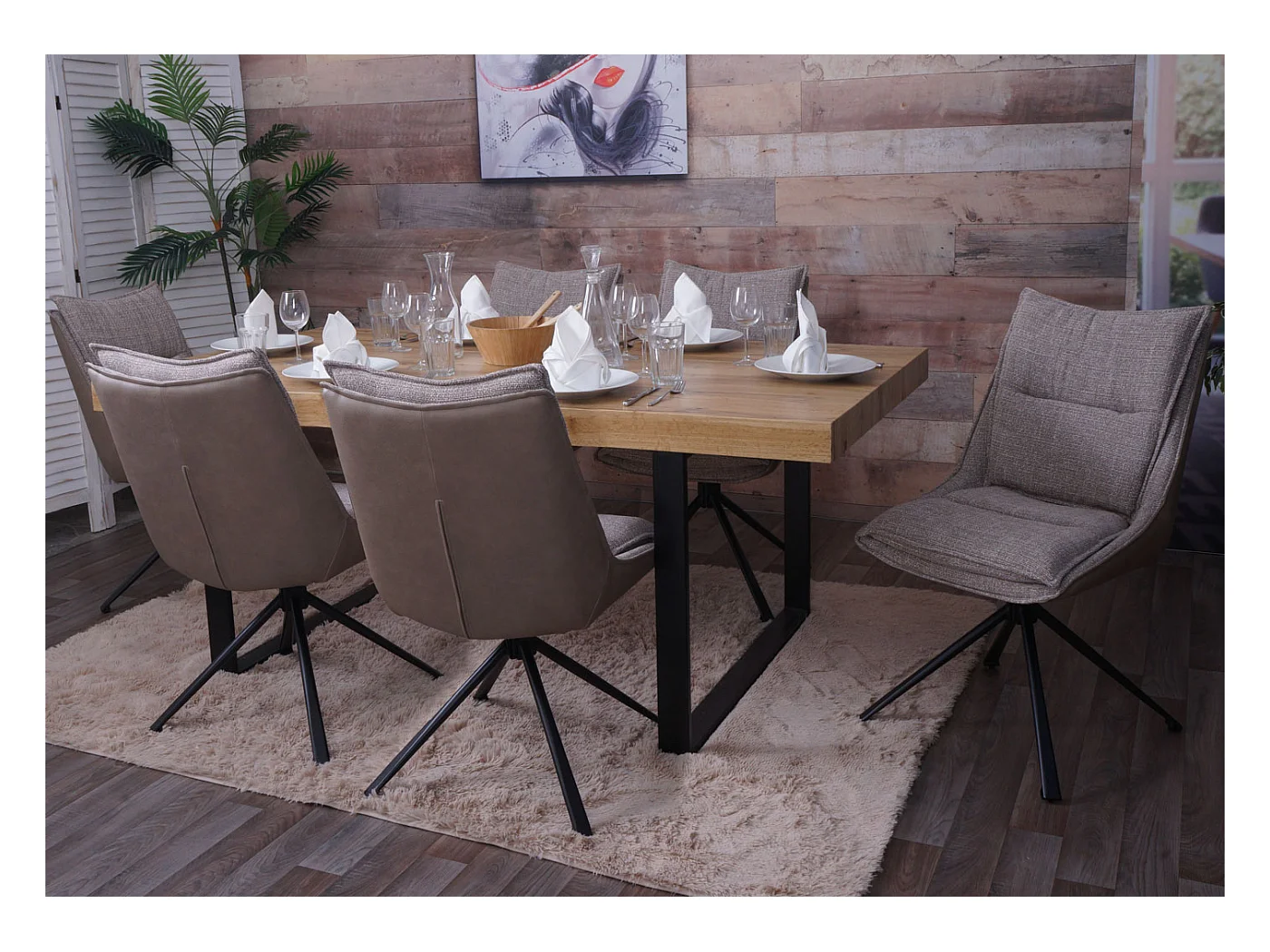 Esszimmerstuhl MCW-N71, Beige