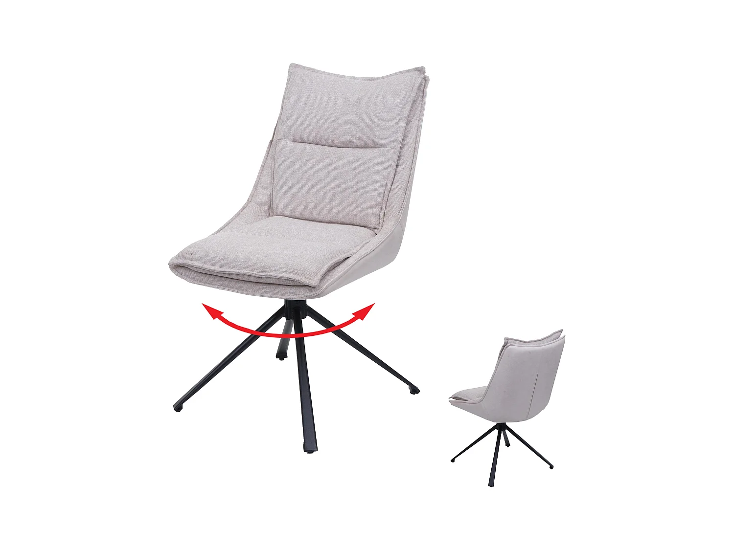 Esszimmerstuhl MCW-N71, Creme-beige