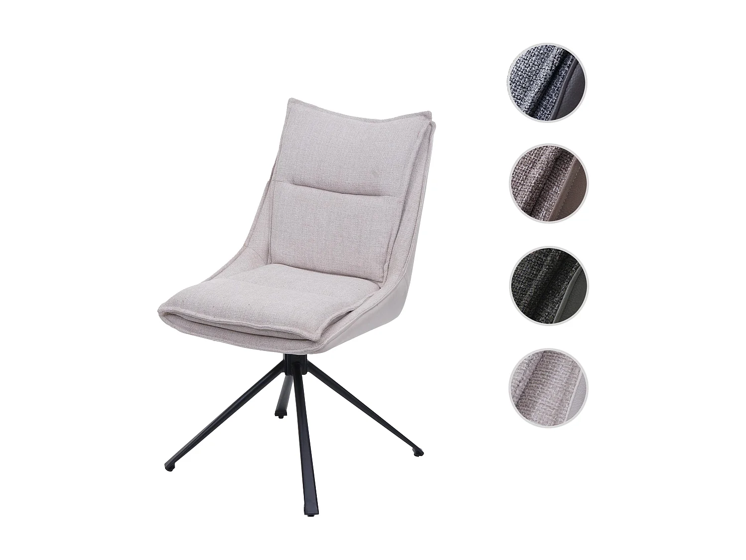Spisestol MCW-N71,  creme-beige