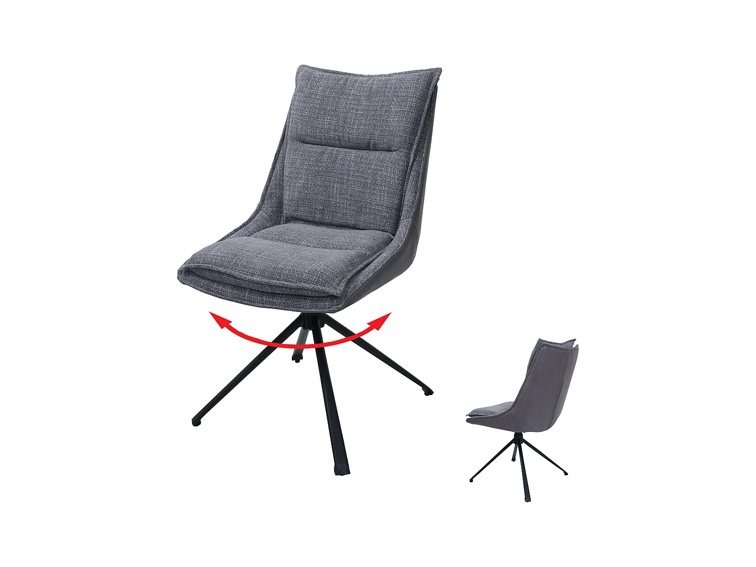 Esszimmerstuhl MCW-N71, Grau