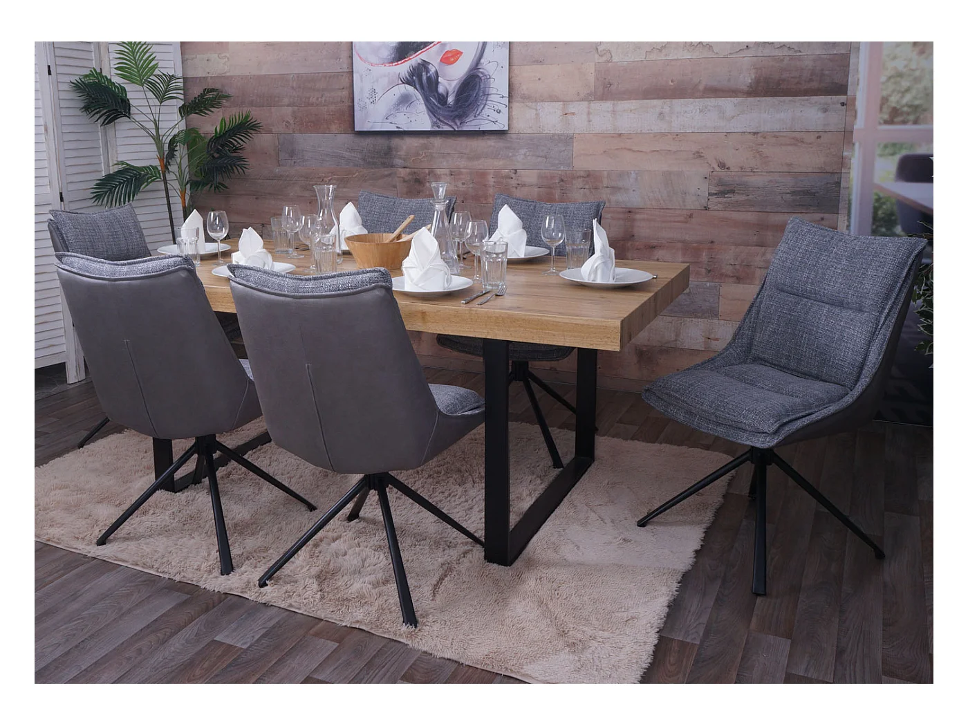 Esszimmerstuhl MCW-N71, Grau