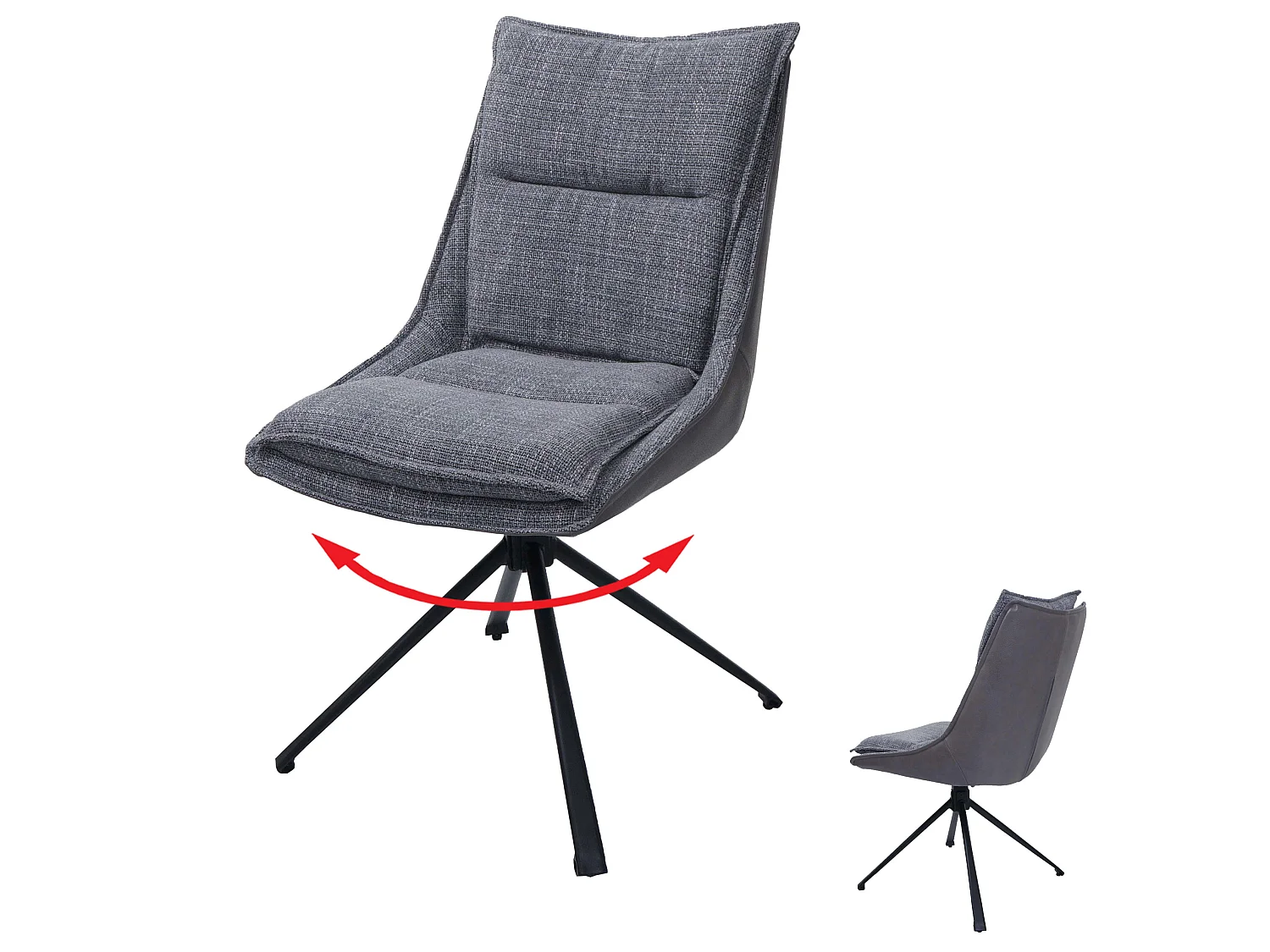 Esszimmerstuhl MCW-N71, Grau