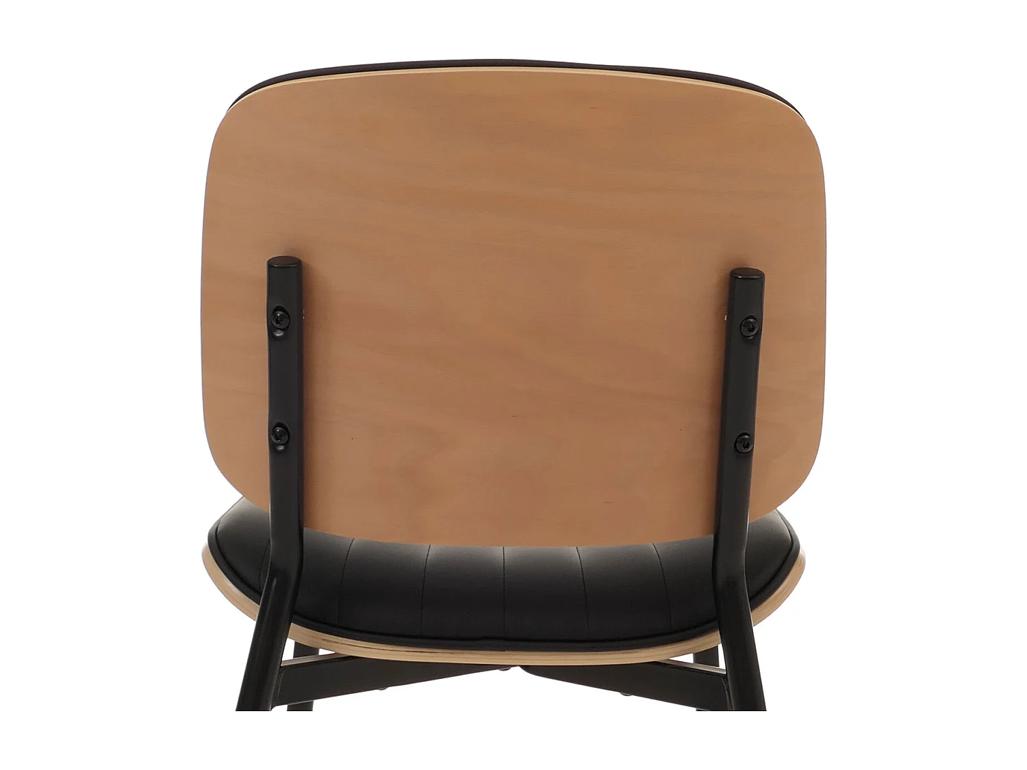 Chaise de salle à manger MCW-O44 (lot de 6),  naturel, noir