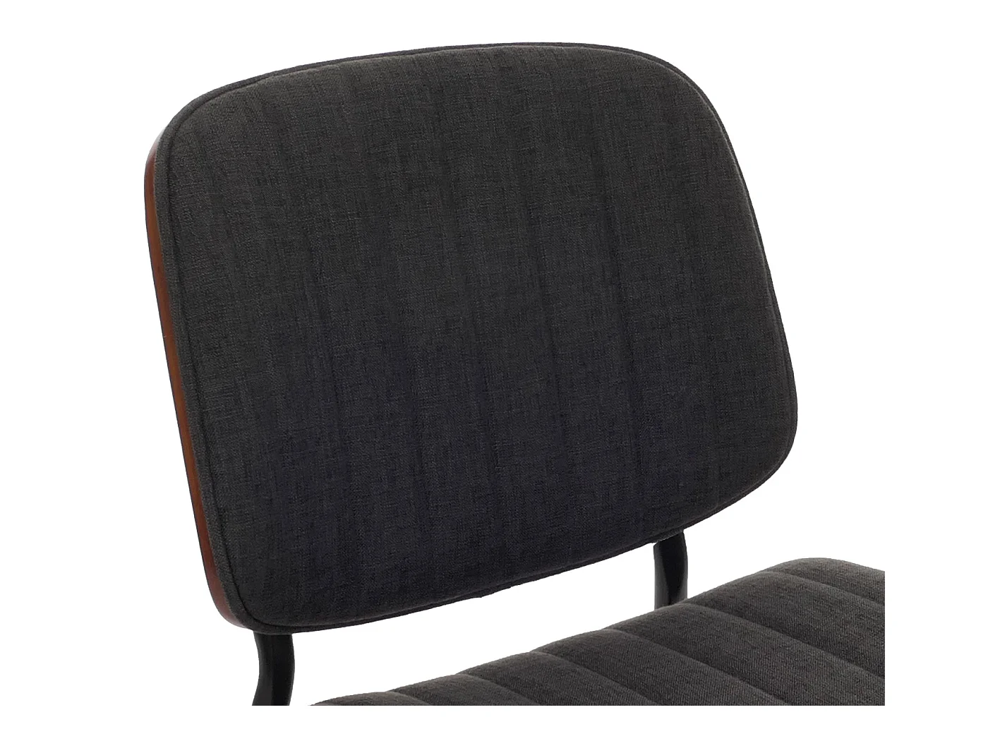 Chaise de salle à manger MCW-O44 (lot de 6),  aspect noyer, gris foncé