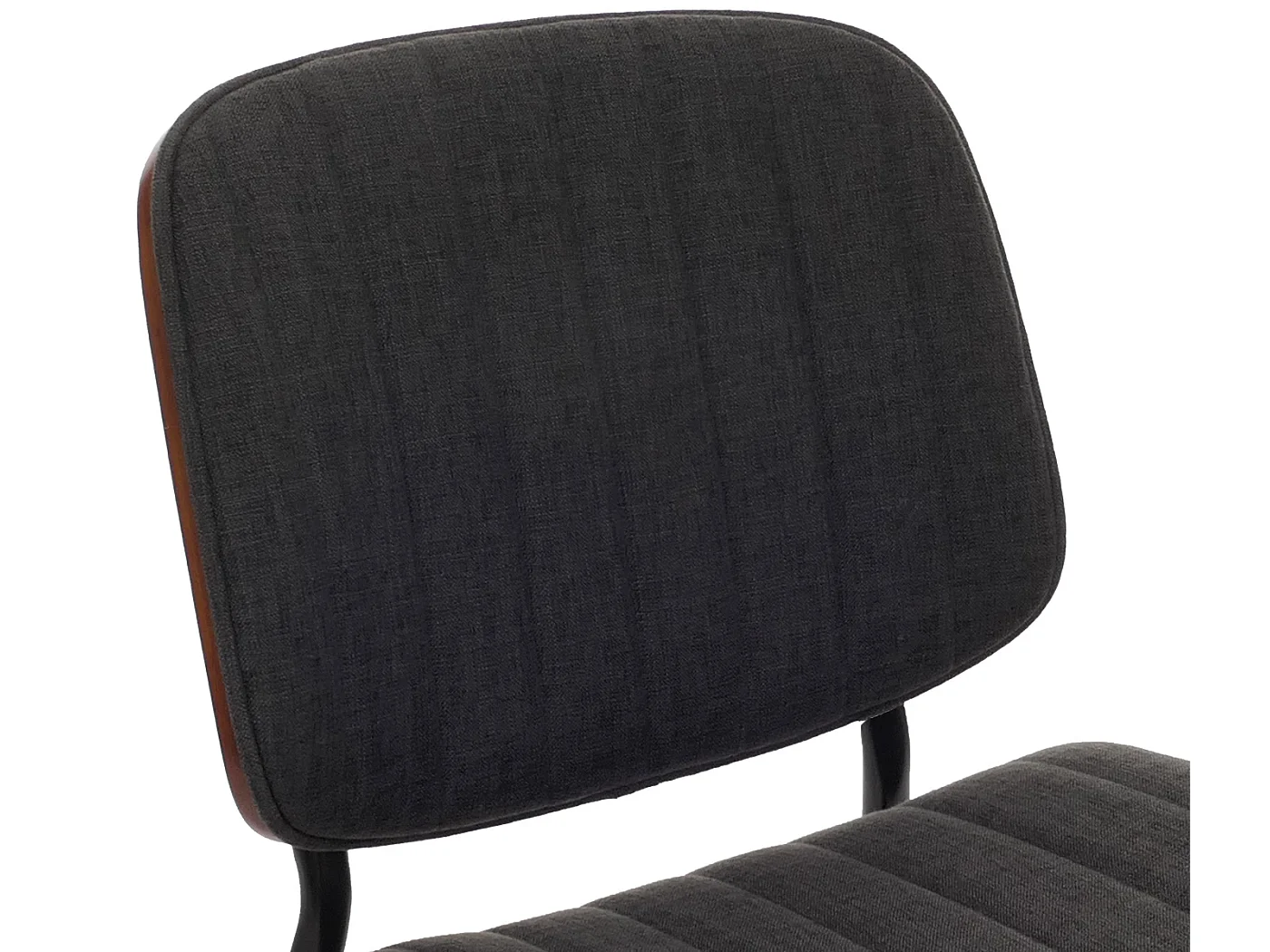 Chaise de salle à manger MCW-O44 (lot de 6),  aspect noyer, gris foncé