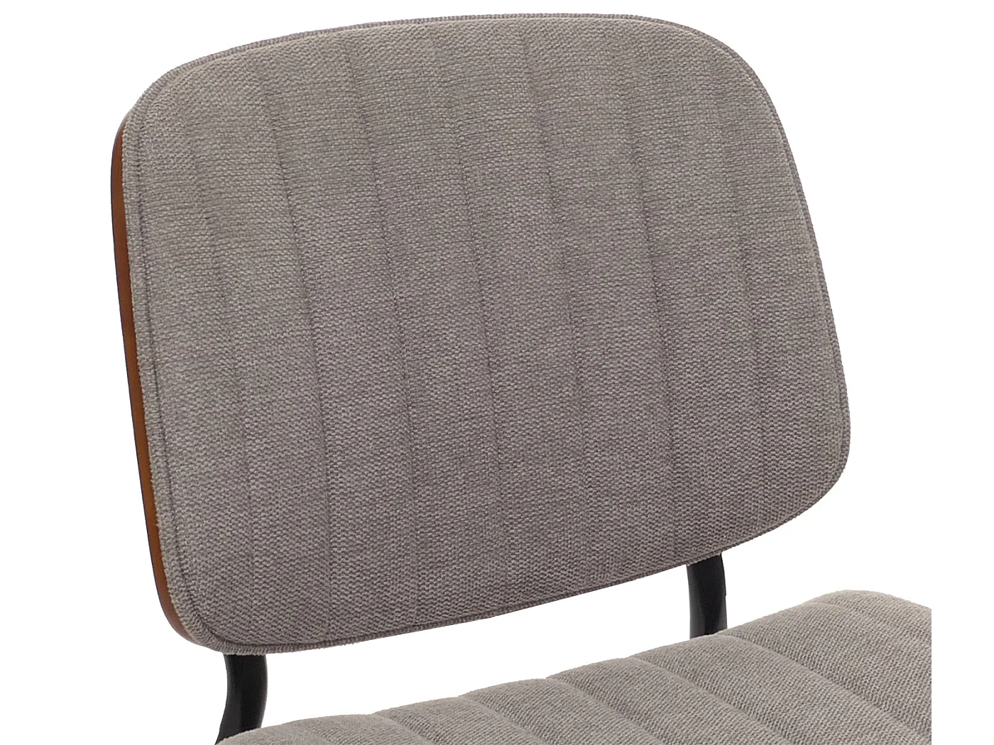 Chaise de salle à manger MCW-O44 (lot de 6),  aspect noyer, gris clair