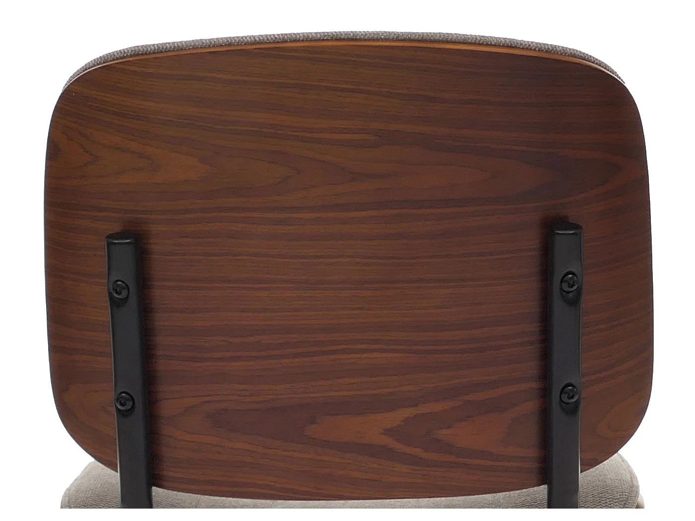 Chaise de salle à manger MCW-O44 (lot de 6),  aspect noyer, gris clair