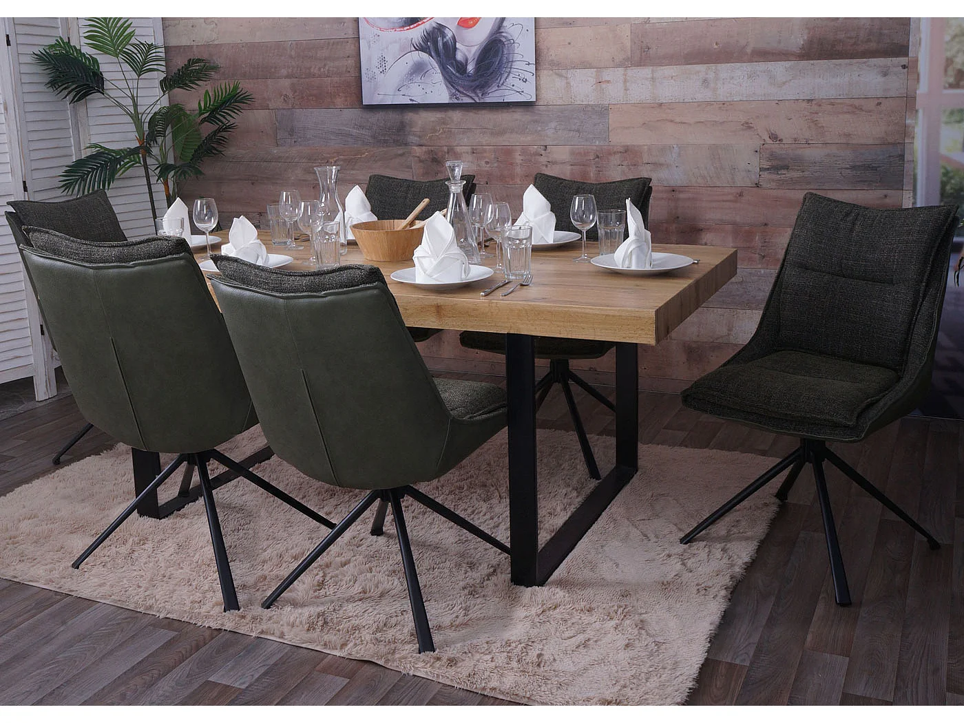 Esszimmerstuhl MCW-N71, Grün