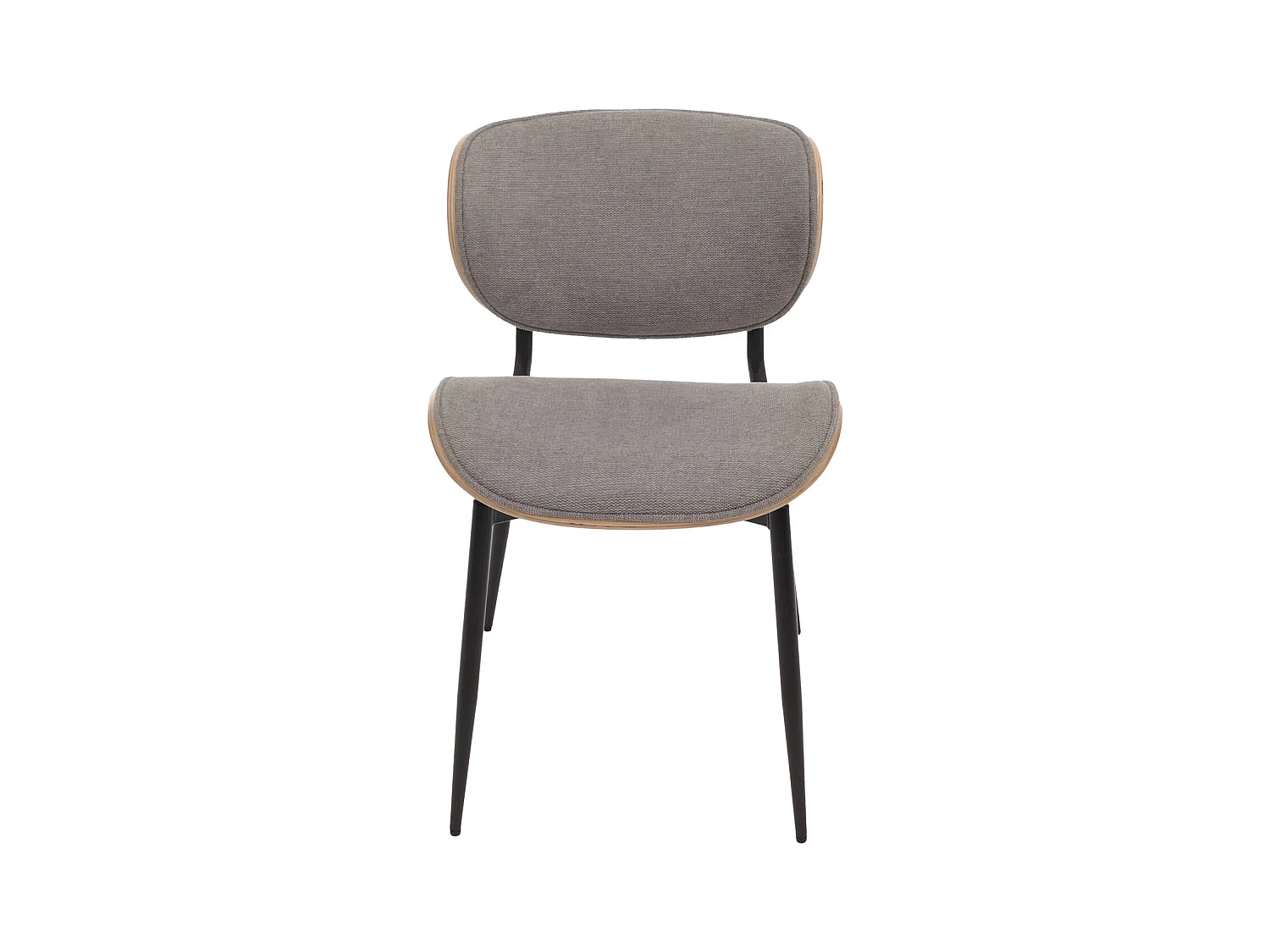 Chaise de salle à manger MCW-O45 (lot de 6),  naturel, gris clair