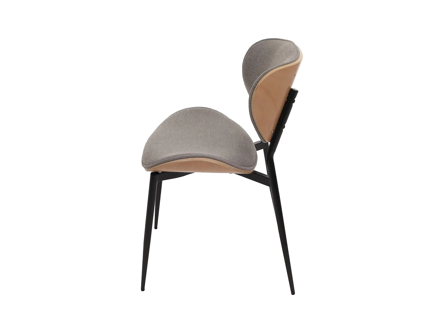 Chaise de salle à manger MCW-O45 (lot de 6),  naturel, gris clair